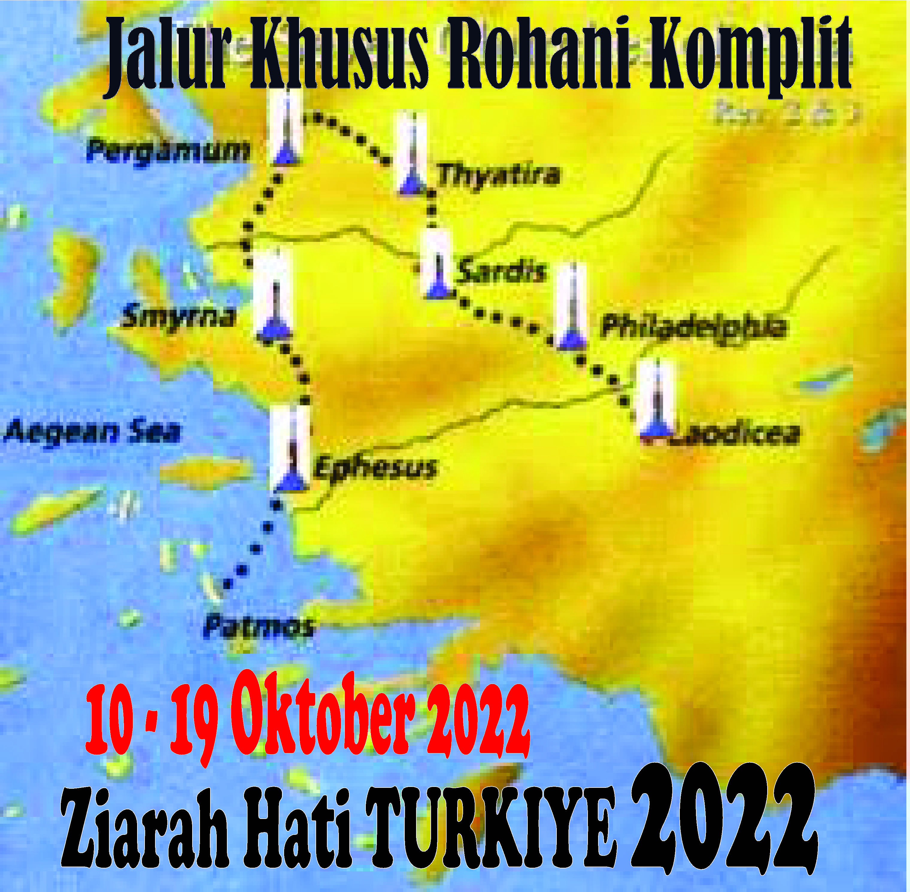 Ziarah ke Gereja Awal di Turkey Oktober 2022 (musim Gugur)