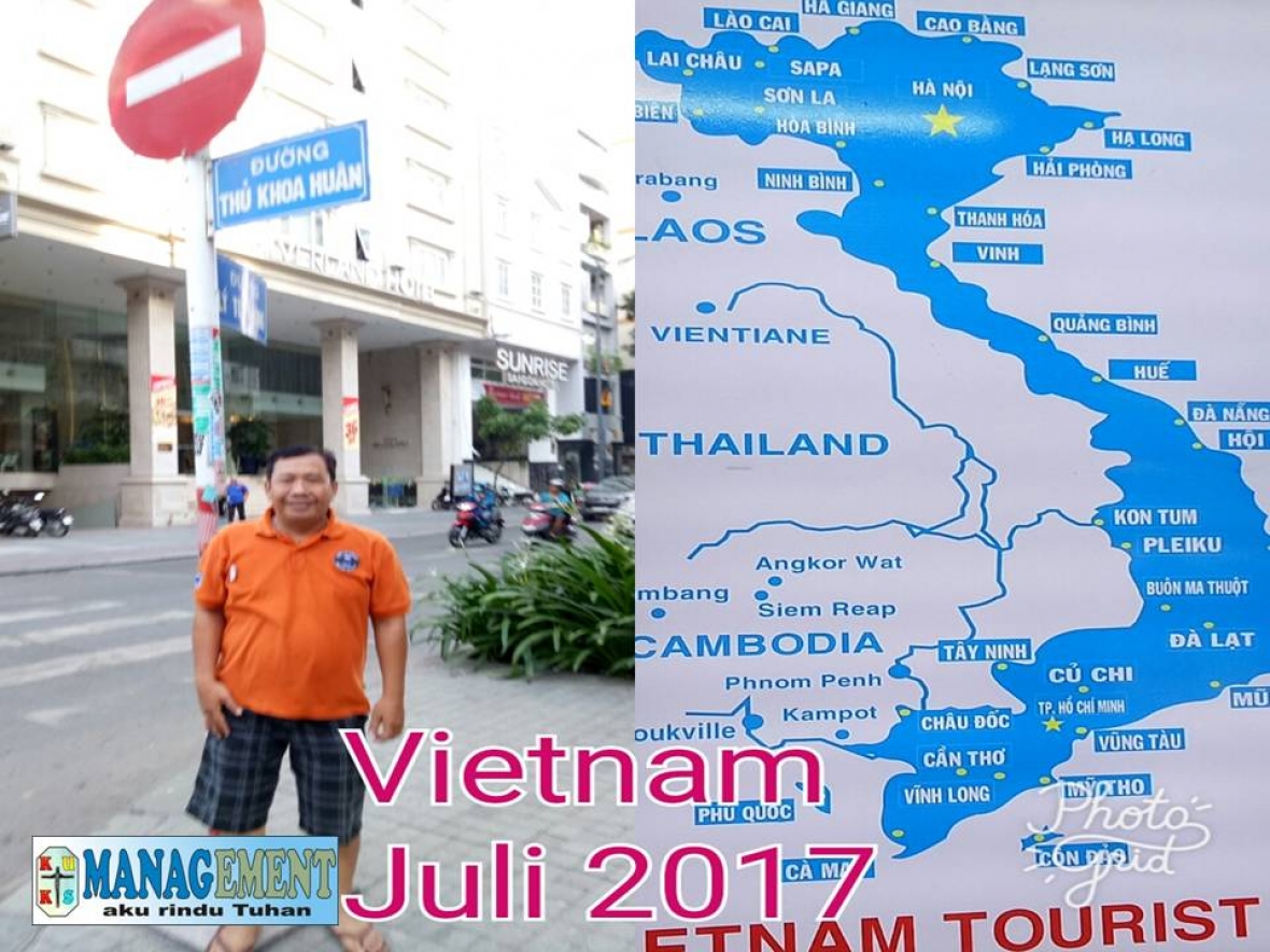 Gereja Katolik di Saigon dan Hanoi , July Vietnam 2017